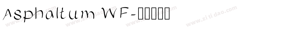Asphaltum WF字体转换